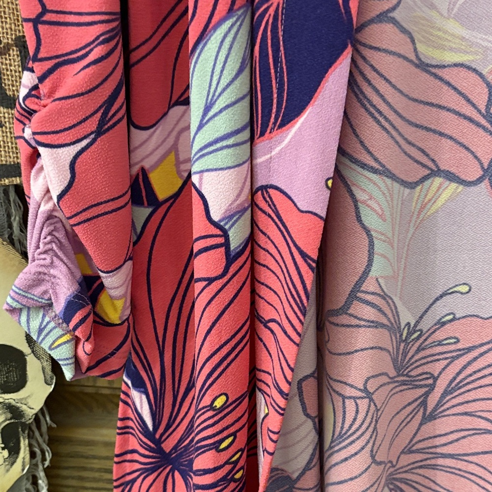 IMAN Multicolor Floral Open Cardigan - Picture 5 of 7
